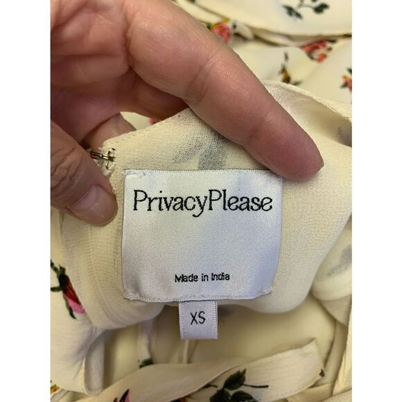 Privacy Please Yellow Floral Mini Dress Size XS - Picture 8 of 11